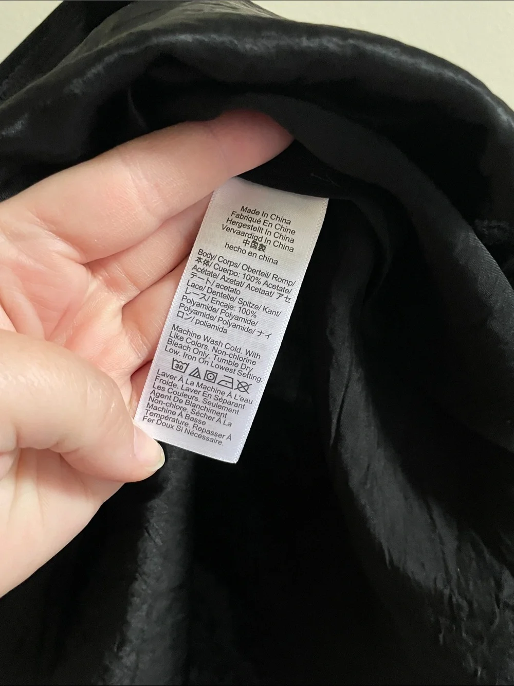 J. Crew Black A-Line Skirt with Lace Hem